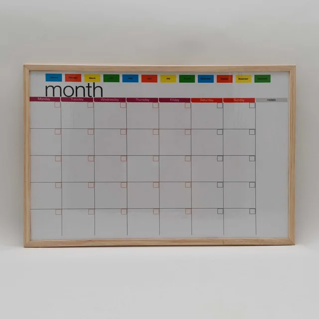 Printing magnetic dry erase white Board Wrap paper wooden Frame