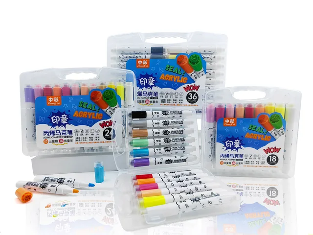 609 Acrylic Marker withe Stamper