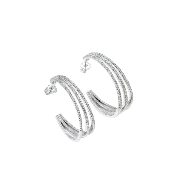 European and American retro exaggerated big circle personality earrings