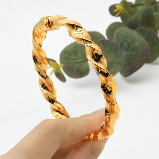 Dubai bride 24K simulation bracelet, Ethiopian Indian women's wedding jewelry bracelet