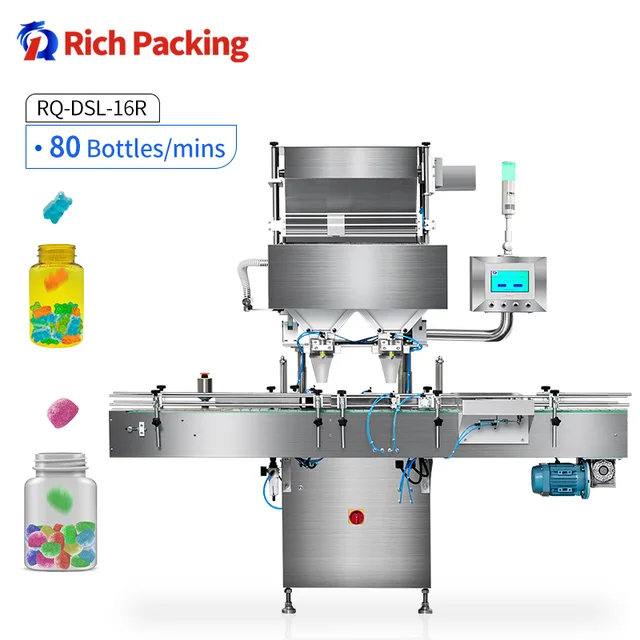 Automatic Electronic Vitamin Soft Cube Candy Counter Gummy Bear Gummy Counting Machine