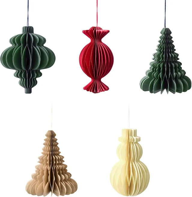 Christmas decor,Party decor,Hanging paper christmas tree