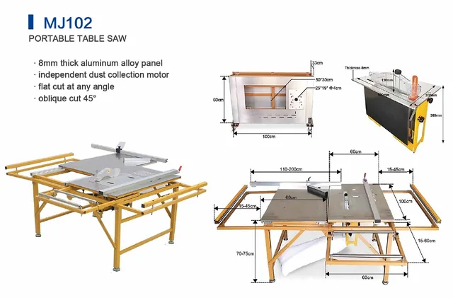 Portable table saw