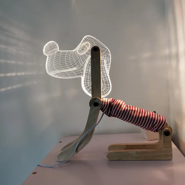 3D table lamp
