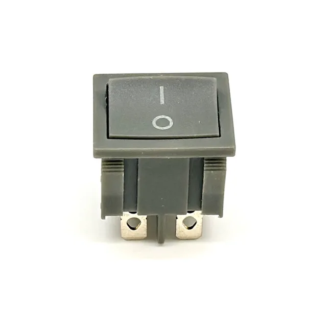 Factory supply double pole on on grey rocker switch