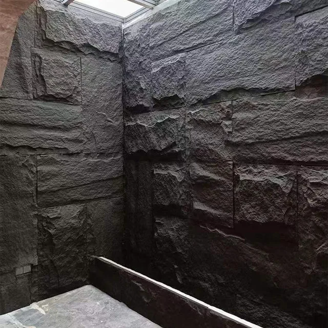 Pu stone mushroom stone lightweight facade culture brick background wall decoration simulation stone