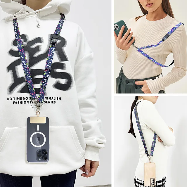Custom Card Lanyards Crossbody Phone Straps