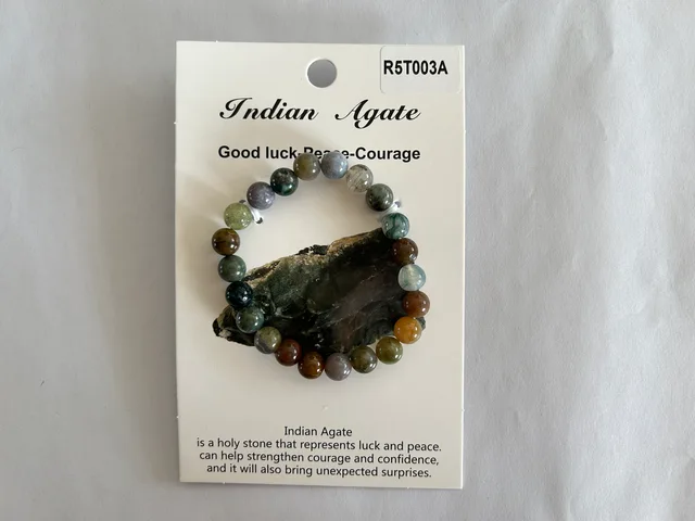 Indian Agate bracelet, necklace and keychain
