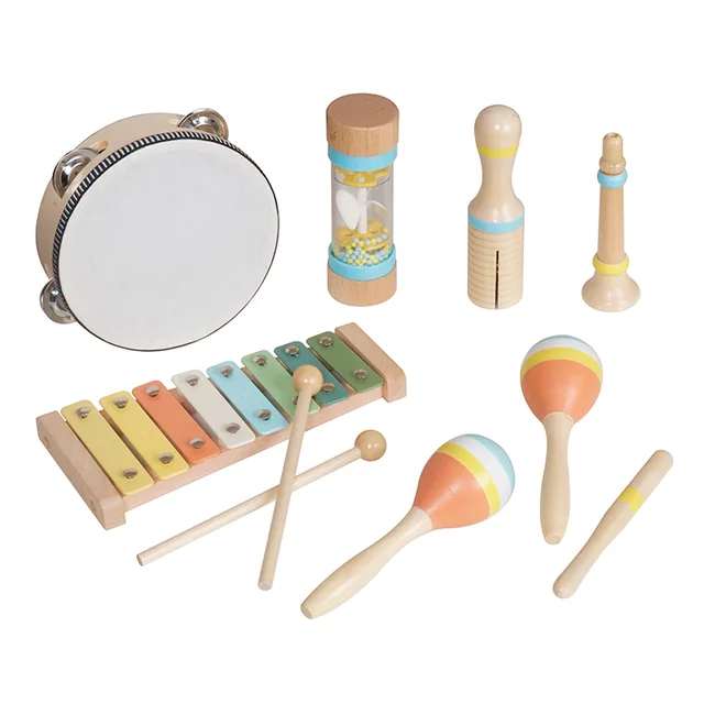Wooden baby toy instrument