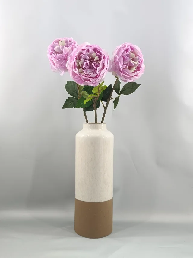 Hand feel core wrapped peony