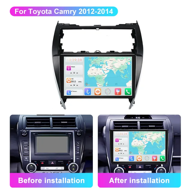 Jmance 10 inch For Toyota Camry 2012 - 2014 Frame Multimedia Car Radio DVD Player