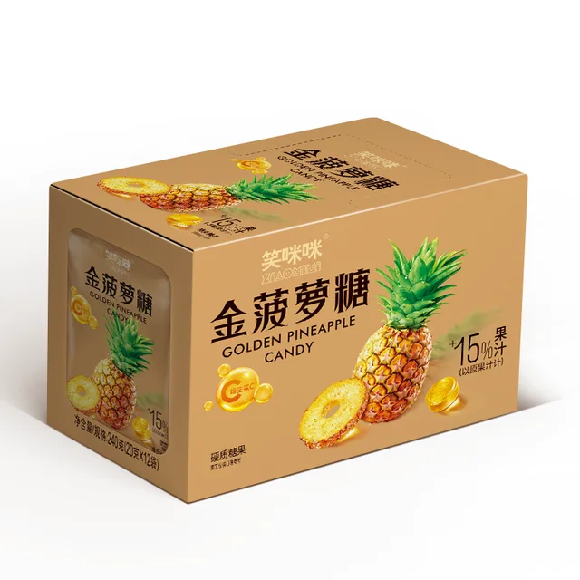Golden pineapple candy