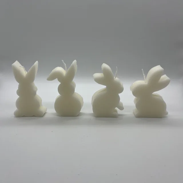 Factory Price Easter Soy Rabbit Shape Candle for Party Decorator