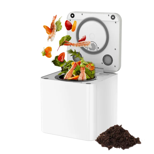 Composting machine, kitchen waste dryer, kitchen waste disposer
