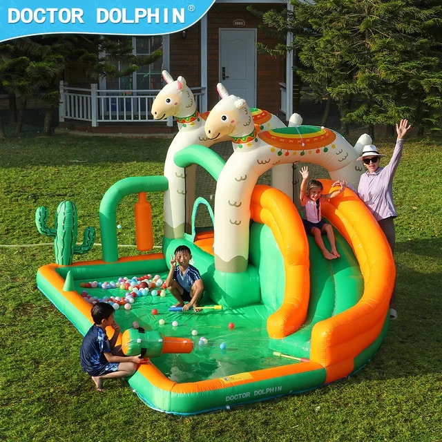Doctor dolphin inflatable bouncy castle