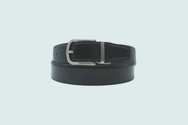 BELTS Leather braided men's belt