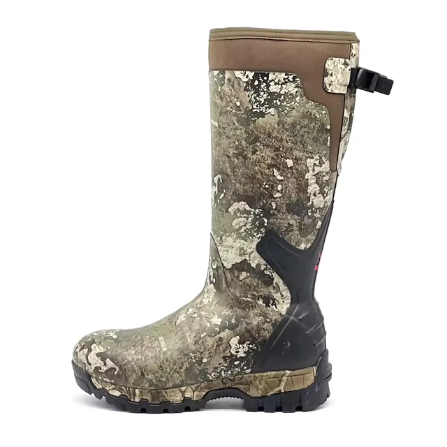 Waterproof Insulated Camouflage Warm Rubber Boots with 7mm Neoprene Men's Outdoor Hunting Boots