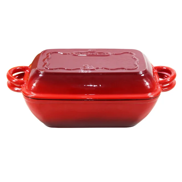 30.5x19.5x10cm Oval Cast iron bread oven enamel bread pan enamel bread pot
