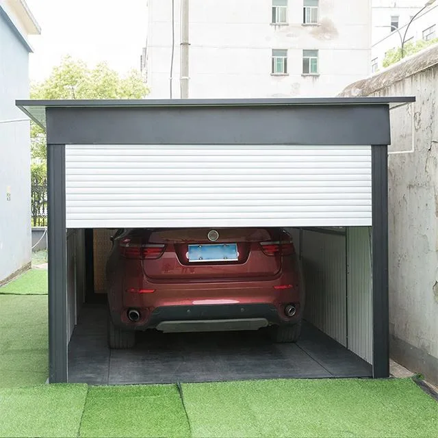 Container Prefabricated Car Motorcycle Garage Outside Backyard Storage Shed