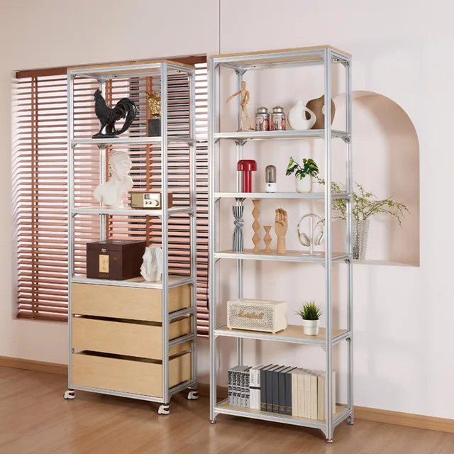 Aluminum display cabinet,LeYa Furn Nordic metal storage rack,LeYa Furn wall mounted aluminum shelf