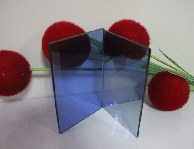 Dark Blue Reflective Glass