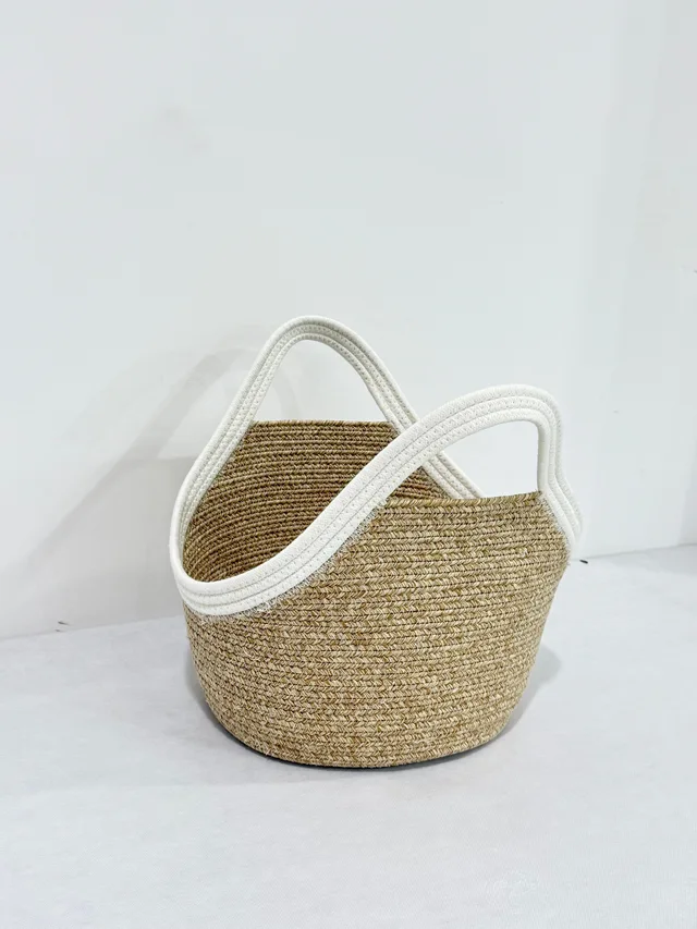 Straw Rope Storage Bag