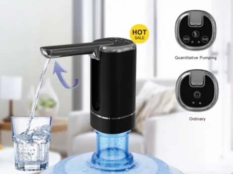 Black and white water pump