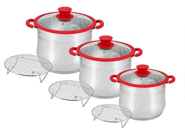 9pcs belly shape stock pot