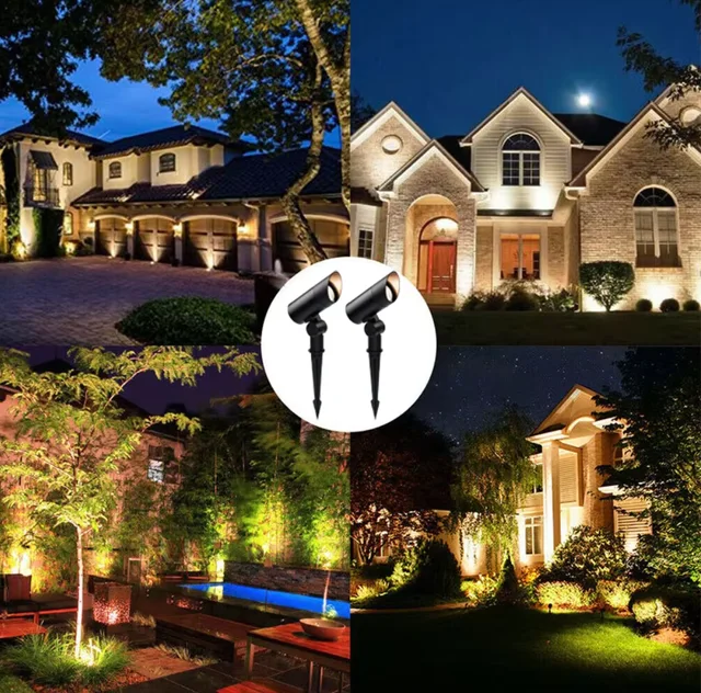 24V IP65 LED Spike Spot Light Low Voltage Pathway Landscape Garden Stake Lights Underground Lights
