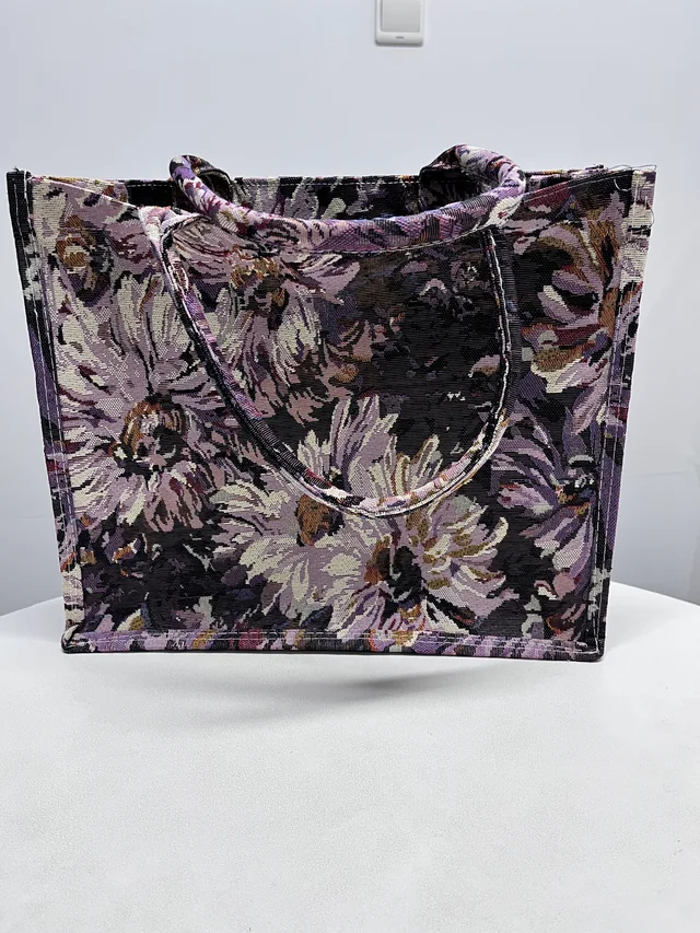 Custom Logo Large Waterproof Canvas Tote Bag, Eco-Friendly Cotton
