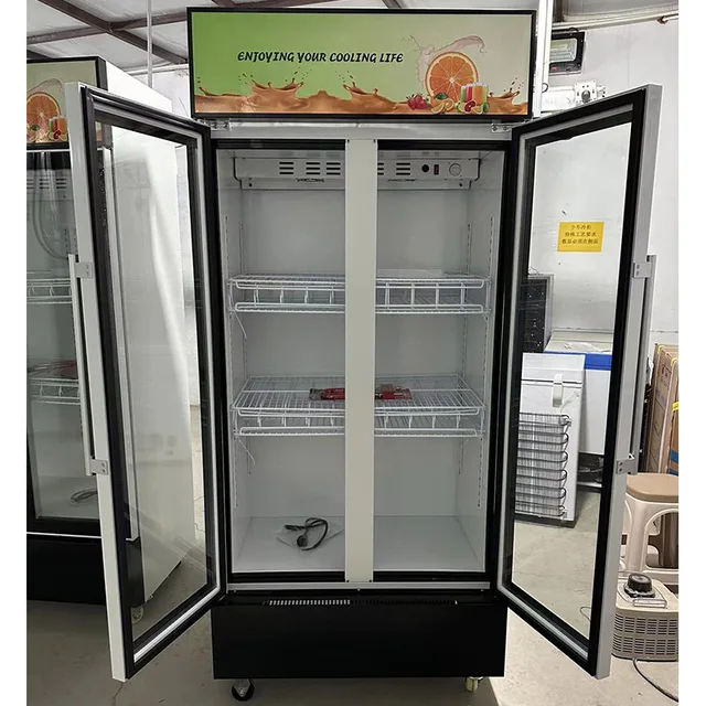 428L DC12V/24V Solar Refrigerator Freezer Energy Saving Cooling Display Fridge OEM/ODM/SKD/CKD PAYGO