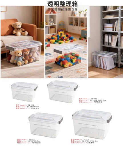 Transparent storage box
